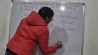 area related to circle class 10th ex 12.2 question 13