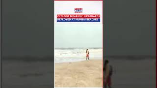 Lifeguards Stand Watch Protecting The Citizens Of Mumbai Against Cyclone Biparjoy #shorts