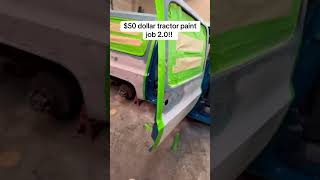 $50 DOLLAR TRACTOR PAINT ON MY C10 SUBURBAN! CHEAP BUDGET PAINTJOB