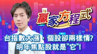【聖科諾證券投顧-贏家方程式】  指數大漲，個股卻兩樣情?明年焦點股就是"它"!20241212謝誌分析師  #謝誌 #分析師 #贏家方程式 #聖科諾國際投顧