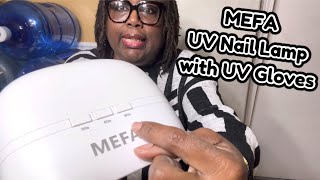 MEFA UV Nail Lamp with UV Gloves