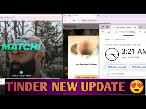 Tinder New Update 2024 🤑|| Tinder Match Update 😱 || How To Create Tinder Account ❤ | @methodytt#t