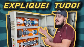 Ensinei TUDO! ⚡ Quadro Elétrico de Automação Industrial com CLP