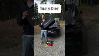 Tesla Bed Review #model3 #camping #electriccar