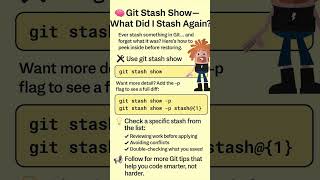 What’s in Your Git Stash? Check Before You Apply!