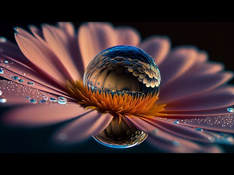 Magic🌹 of Water💦on Petals: Mesmerizing Footage #aestheticvibes #nature #naturelovers