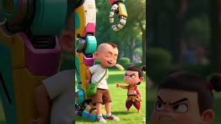 小强子的机器人踩坏了哪吒的拉布布#二次元夏日进行曲 #二次元夏日进行曲 #暑你最有料 #cartoon #幼兒睡前故事 #animation #funny