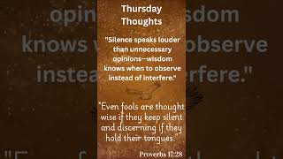 Wisdom Speaks Through Silence  #speaklesslistenmore #powerofobservation #wisdomwins