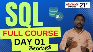 Complete SQL Tutorial in Telugu DAY-01| Step-by-Step Guide with Query Examples for Beginners||#SQL