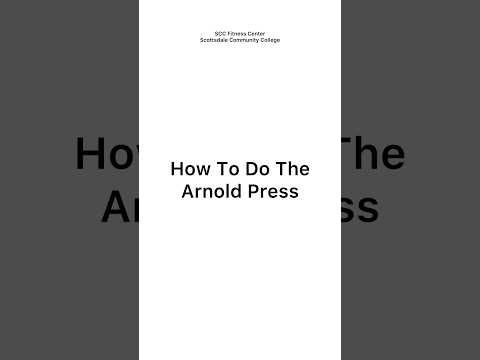 How To Do The Arnold Press #shoulderworkout #arnoldpress