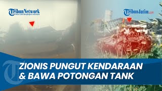 Tentara Israel Berbondong-bondong Seret Tank-tank yang Hancur, Diangkut dari Al Zaytoun