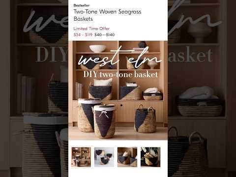 diy this WEST ELM basket #diydecor #thrifteflip #easydiy