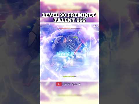 LEVEL 90 FREMINET TALENT 966 #viral #genshinimpact #trendingshorts #hoyocreators