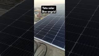 Tata solar5kw ongrid system installed # Tata solar 5kw on grid system price with subsidy. 8868942531