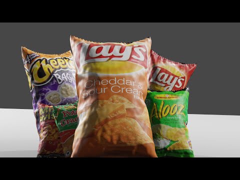 Create a chips packet in Blender 2.8 under 5 mins [ In Bangla ]