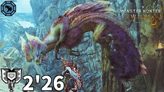 チャレクエ：タマミツネ チャージアックス ソロ 2’26/Mizutsune charge blade solo freechallenge【モンハンワイルズ】