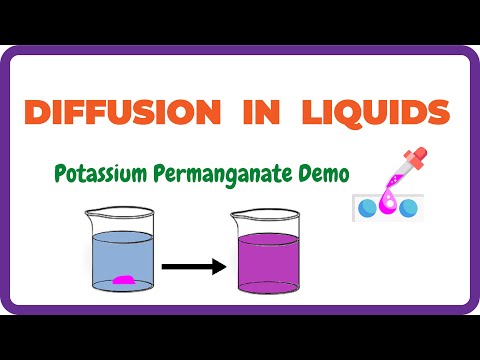 Diffusion of Potassium Permanganate: DIFFUSION IN LIQUIDS