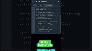 I Tried JavaScript 3D Text Animation Techniques