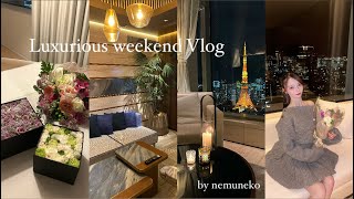 🎀vlog🎀贅沢な週末の過ごし方|麻布台ヒルズでお買い物/ジャヌ東京ランチ/エディション虎ノ門ホカンス/サウナ/焼肉ディナー