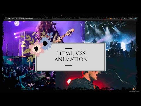 Animation with just HTML and CSS no JAVASCRIPT