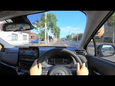 【Test Drive】2021 New TOYOTA AQUA(Prius C) 1.5L HYBRID 4WD(E-Four) - POV Drive