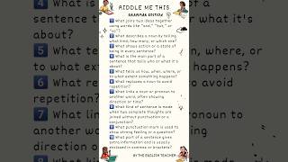 “Can You Solve These 10 Fun Grammar Riddles?|Test Your English Skills!”#english #shorts #shortvideo