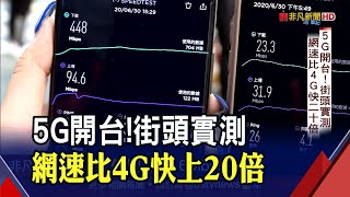 街頭實測!5G開台網速有多快? 小心買到"半殘"5G手機..選購眉角要注意│非凡財經新聞│20200701