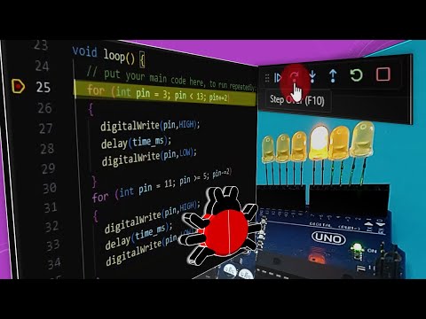 DEBUGGER Depurar Código en Arduino UNO (SIN HARDWARE) con PlatformIO AVR-STUB y Visual Studio Code
