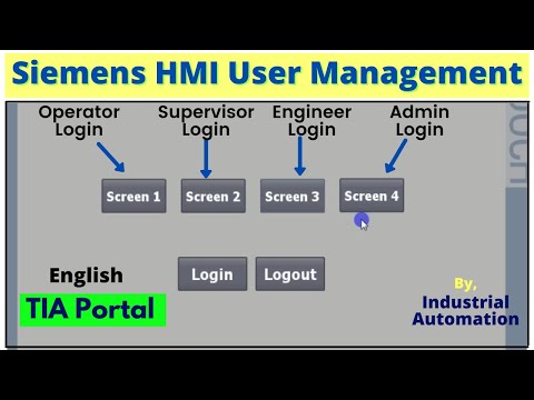 Siemens HMI User Management | Multiple Users and Groups Explained | English.
