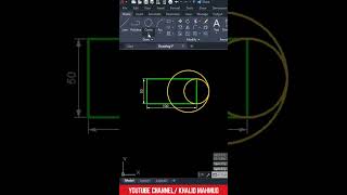 Unlock the Secret of the ⭕ Command: A Beginner's AutoCAD Exercise! #autocad #shorts