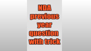 NDA previous year question |#nda2022 |#ndapreviousyearquestions |#ndashorts |#shorts