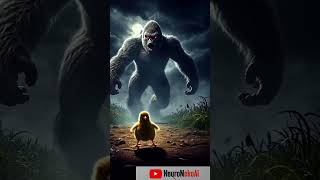 the chick saves baby, war kingkong viral ai