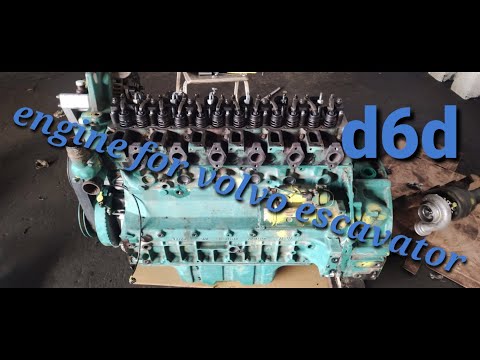 valve lash adjustment procedure for d6d volvo escavator(two rounds of plywhell)