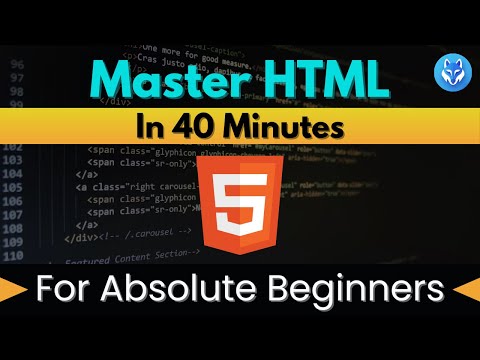 HTML Crash Course | For Beginners | In 40 minutes
