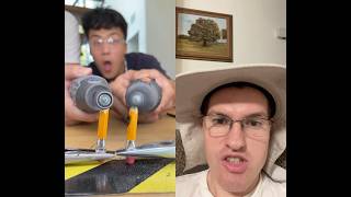 Rotary tool comparison￼ #woodworking #diy #reaction