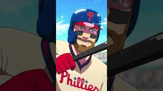 The Bryce Harper and Philly Phanatic anime you didn't know you needed is here 🔔 #HeroesOfTheGame