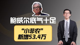 鲍威尔底气更足了，美国11月“小非农”新增53.4万好于预期