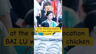 bai lu eats chicken nuggets #bailu #cdrama #moli#feud #zosephzeng
