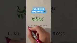 Geometric Sequences 📚 #Shorts #math #maths #mathematics #education #learn #study