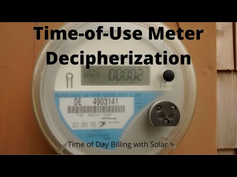 How to Read a Time-of-Use Smart Meter (DTE)