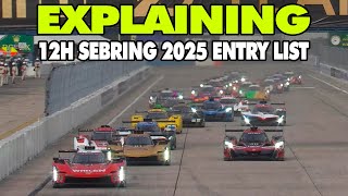 IMSA 12H SEBRING 2025 ENTRY LIST REVEALED - EVERY TEAM AND DRIVER