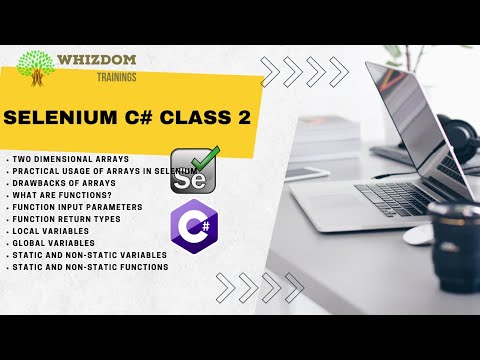 #selenium  C# Training Class 2 ||  @WhizdomTrainings