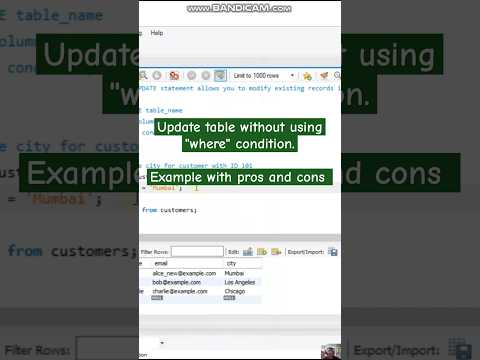 Update table data without WHERE clause | Update MySQL table | #shorts #mysql #mysqltutorials