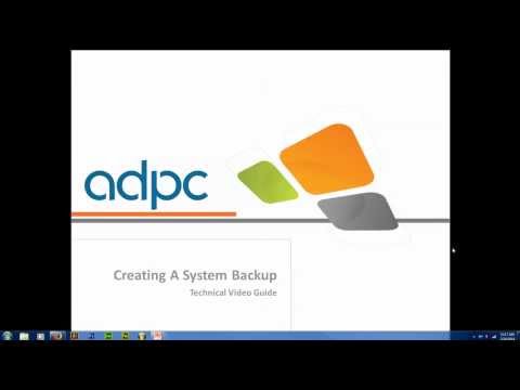 Creating a Windows 7 System Backup