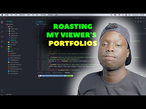 Roasting My Viewer's Portfolio Websites | We had lotta fun - W Stream