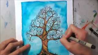 Baum - Zentangle Inspired Art
