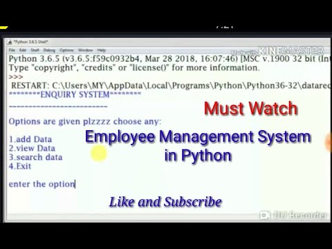 Employee Management System in Python