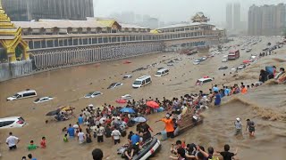 Thailand is sinking today! Houses swept away, typhoon Wipha causes flash floods in Nan
