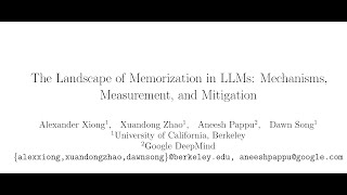 The Landscape of Memorization in LLMs: Mechanisms, Measurement, and Mitigation