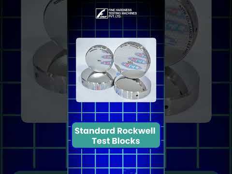 Premium Standard Rockwell Test Blocks | NABL Certified | Fine Hardness Industries #trending #shorts